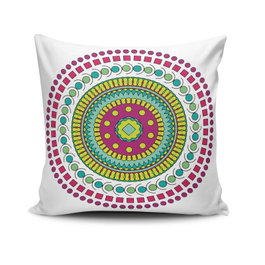 Aberto Design Funda de Cojín MANDALA-38 Multicolor